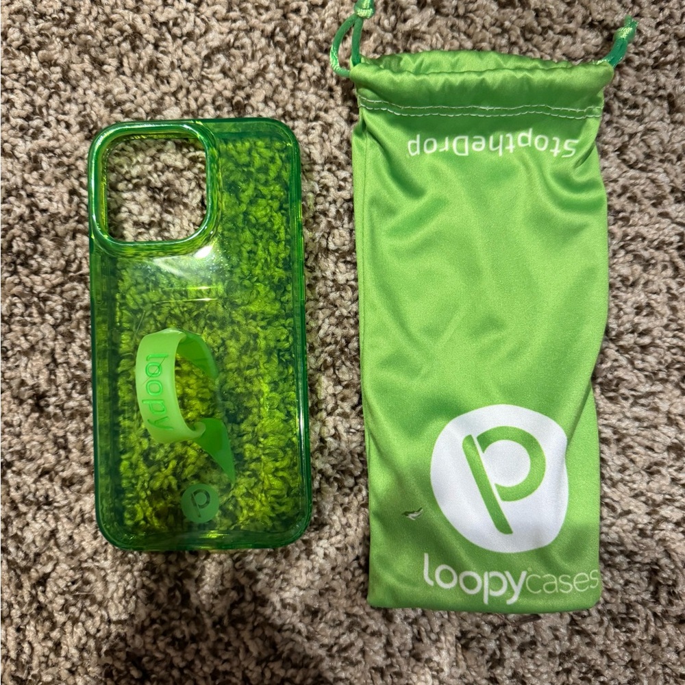 Loopy iPhone 13 Pro Phone Case - Neon Green